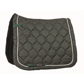 Tapis de selle Gently coupe dressage vert foncé/argenté