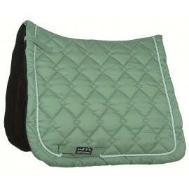 Tapis de selle Gently coupe dressage vert olive/vert argenté