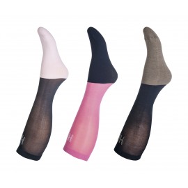 Chaussettes d'équitation Microcotton - Lot de 3