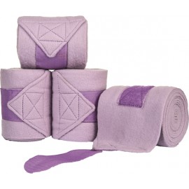 Bandes de polo polaires en lot de 4 lilas clair