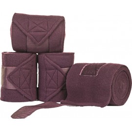 Bandes de polo polaires en lot de 4 lilas foncé