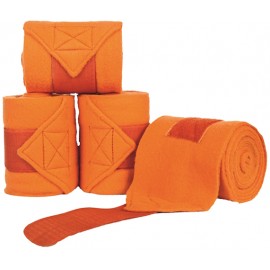 Bandes de polo polaires en lot de 4 orange