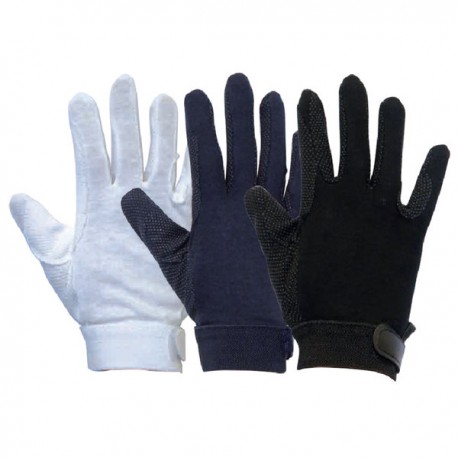 Gants en coton basiques avec picots