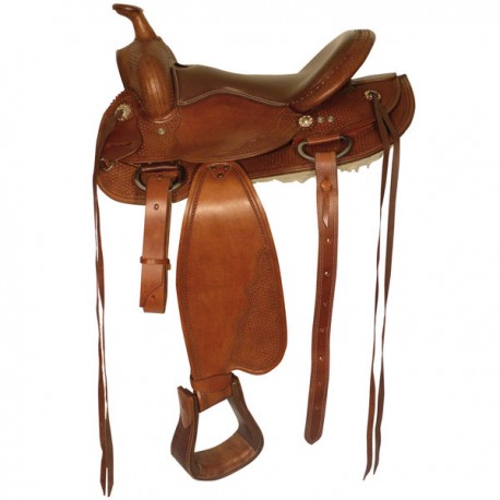 Selle western Springfield en cuir