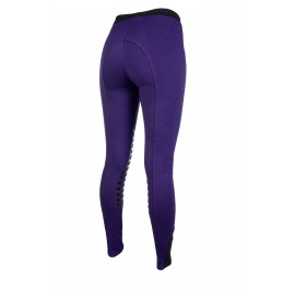 Leggings Starlight avec basanes en silicone lilas/noir