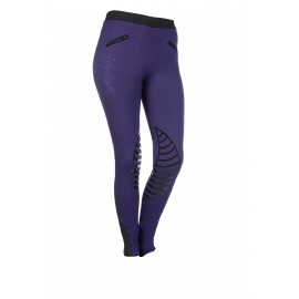 Leggings Starlight avec basanes en silicone lilas/noir