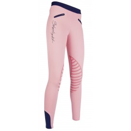 Leggings Starlight avec basanes en silicone rose/bleu foncé