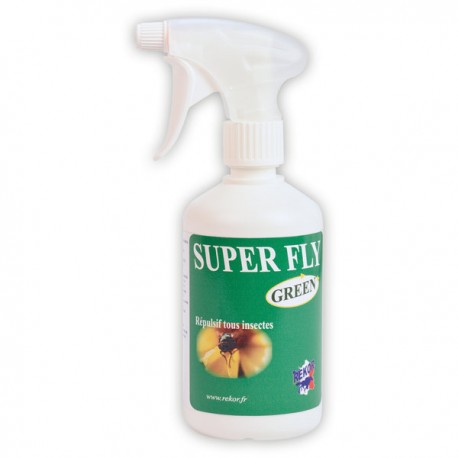 Spray anti-insectes pour chevaux Super Fly Green de Rekor